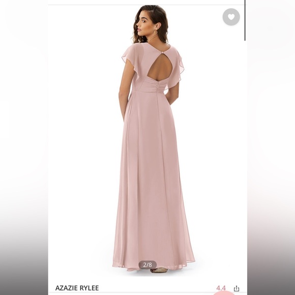 Azazie “Rylee” dress color dusty rose size 8 never worn. - Picture 2 of 7